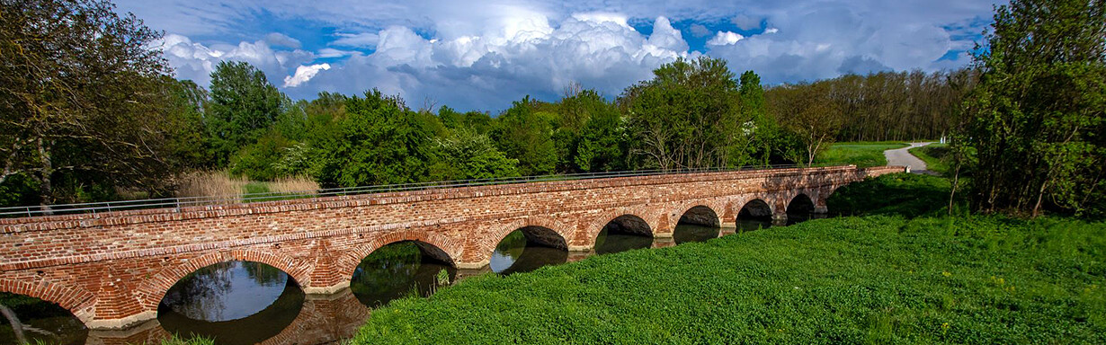 Baroque brick bridge
