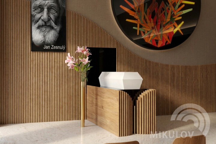 Smuteční síň - interiéry