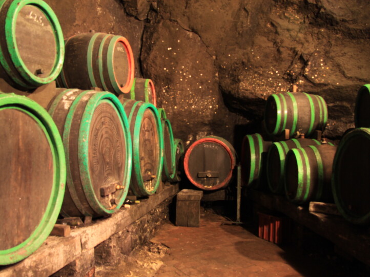 Vinný sklep, původní prostory výroby vína